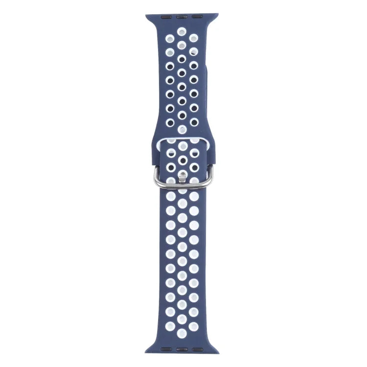 금속 버클 실리콘 교체 시계줄, Apple Watch 시리즈용, 7 41mm / 6 & SE & 5 & 4 40mm / 3 & 2 & 1 38mm, 7 45mm / 6 & SE & 5 & 4 44mm / 3 & 2 & 1 42mm