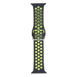 금속 버클 실리콘 교체 시계줄, Apple Watch 시리즈용, 7 41mm / 6 & SE & 5 & 4 40mm / 3 & 2 & 1 38mm, 7 45mm / 6 & SE & 5 & 4 44mm / 3 & 2 & 1 42mm