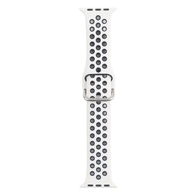 금속 버클 실리콘 교체 시계줄, Apple Watch 시리즈용, 7 41mm / 6 & SE & 5 & 4 40mm / 3 & 2 & 1 38mm, 7 45mm / 6 & SE & 5 & 4 44mm / 3 & 2 & 1 42mm