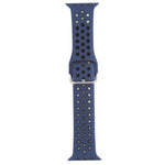 금속 버클 실리콘 교체 시계줄, Apple Watch 시리즈용, 7 41mm / 6 & SE & 5 & 4 40mm / 3 & 2 & 1 38mm, 7 45mm / 6 & SE & 5 & 4 44mm / 3 & 2 & 1 42mm