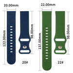 8버클 실리콘 교체 스트랩 시계줄, Huawei Watch GT 2 Pro 46mm용, Honor Magic Watch 2 42mm용, Honor Magic Watch 2 46mm용, Amazfit Pop용