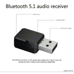 KN318 USB 블루투스 5.1 어댑터 오디오 리시버, KN318