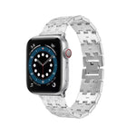직조 텍스처 스테인리스 스틸 교체 시계줄, Apple Watch 시리즈용, 7 41mm / 6 & SE & 5 & 4 40mm / 3 & 2 & 1 38mm, 7 45mm / 6 & SE & 5 & 4 44mm / 3 & 2 & 1 42mm