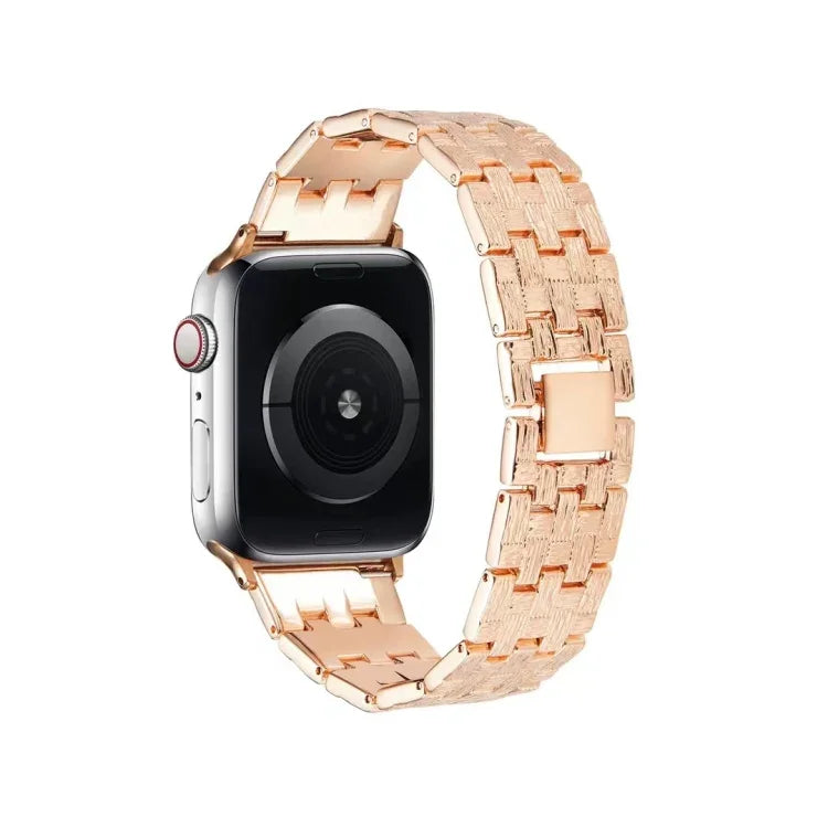 직조 텍스처 스테인리스 스틸 교체 시계줄, Apple Watch 시리즈용, 7 41mm / 6 & SE & 5 & 4 40mm / 3 & 2 & 1 38mm, 7 45mm / 6 & SE & 5 & 4 44mm / 3 & 2 & 1 42mm
