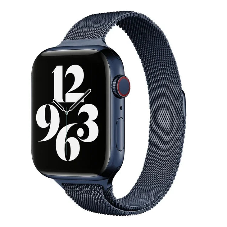 밀라노 루프백 작은 손목용 교체 시계줄, Apple Watch 시리즈용, 7 41mm / 6 & SE & 5 & 4 40mm / 3 & 2 & 1 38mm, 7 45mm / 6 & SE & 5 & 4 44mm / 3 & 2 & 1 42mm