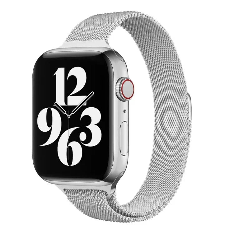 밀라노 루프백 작은 손목용 교체 시계줄, Apple Watch 시리즈용, 7 41mm / 6 & SE & 5 & 4 40mm / 3 & 2 & 1 38mm, 7 45mm / 6 & SE & 5 & 4 44mm / 3 & 2 & 1 42mm