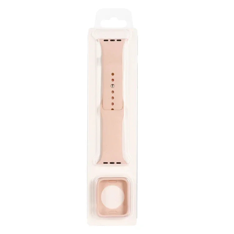 실리콘 교체 스트랩 시계줄 + 시계 보호 케이스 세트, Apple Watch 시리즈 3 & 2 & 1 38mm용, Apple Watch 시리즈 3 & 2 & 1 42mm용