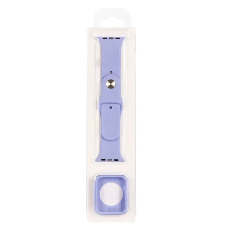 실리콘 교체 스트랩 시계줄 + 시계 보호 케이스 세트, Apple Watch 시리즈 3 & 2 & 1 38mm용, Apple Watch 시리즈 3 & 2 & 1 42mm용