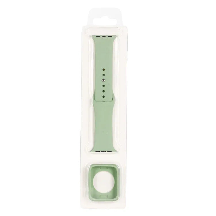 실리콘 교체 스트랩 시계줄 + 시계 보호 케이스 세트, Apple Watch 시리즈 3 & 2 & 1 38mm용, Apple Watch 시리즈 3 & 2 & 1 42mm용