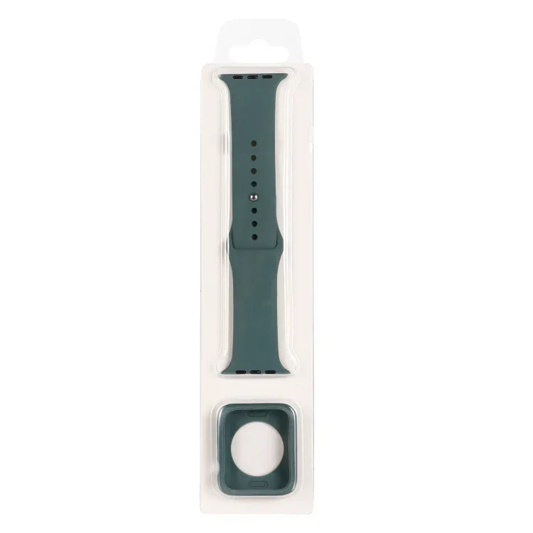 실리콘 교체 스트랩 시계줄 + 시계 보호 케이스 세트, Apple Watch 시리즈 3 & 2 & 1 38mm용, Apple Watch 시리즈 3 & 2 & 1 42mm용