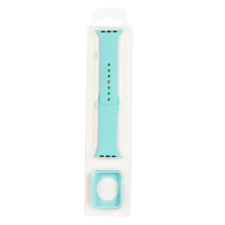 실리콘 교체 스트랩 시계줄 + 시계 보호 케이스 세트, Apple Watch 시리즈 3 & 2 & 1 38mm용, Apple Watch 시리즈 3 & 2 & 1 42mm용