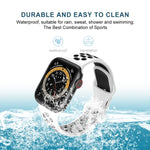 투톤 8버클 실리콘 교체 스트랩 시계줄, Apple Watch 시리즈 7 41mm / 6 & SE & 5 & 4 40mm / 3 & 2 & 1 38mm용