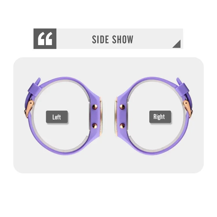 SKMEI 1720 원형 다이얼 LED 디지털 디스플레이 야광 실리콘 스트랩 전자 시계