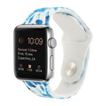 실리콘 페인팅 패턴 교체 시계줄, Apple Watch 시리즈 7 41mm / 6 & SE & 5 & 4 40mm / 3 & 2 & 1 38mm, 7 45mm / 6 & SE & 5 & 4 44mm / 3 & 2 & 1 42mm용