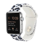 실리콘 페인팅 패턴 교체 시계줄, Apple Watch 시리즈 7 41mm / 6 & SE & 5 & 4 40mm / 3 & 2 & 1 38mm, 7 45mm / 6 & SE & 5 & 4 44mm / 3 & 2 & 1 42mm용