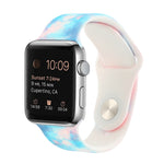 실리콘 페인팅 패턴 교체 시계줄, Apple Watch 시리즈 7 41mm / 6 & SE & 5 & 4 40mm / 3 & 2 & 1 38mm, 7 45mm / 6 & SE & 5 & 4 44mm / 3 & 2 & 1 42mm용