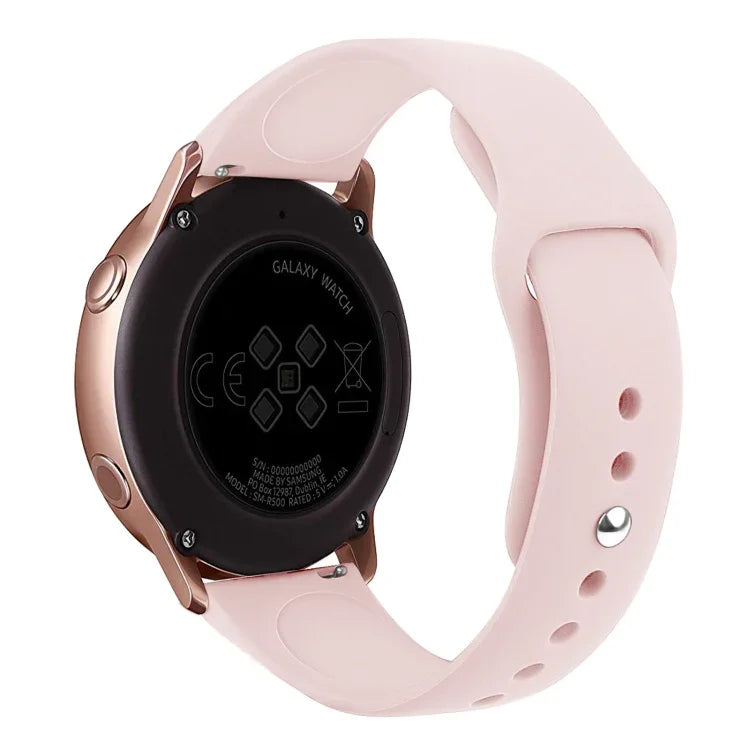 Galaxy Watch Active 2 스마트워치 단색 실리콘 손목 스트랩 시계줄, L, S