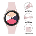 Galaxy Watch Active 2 스마트워치 단색 실리콘 손목 스트랩 시계줄, L, S