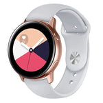 Galaxy Watch Active 2 스마트워치 단색 실리콘 손목 스트랩 시계줄, L, S