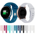 Galaxy Watch Active 2 스마트워치 단색 실리콘 손목 스트랩 시계줄, L, S