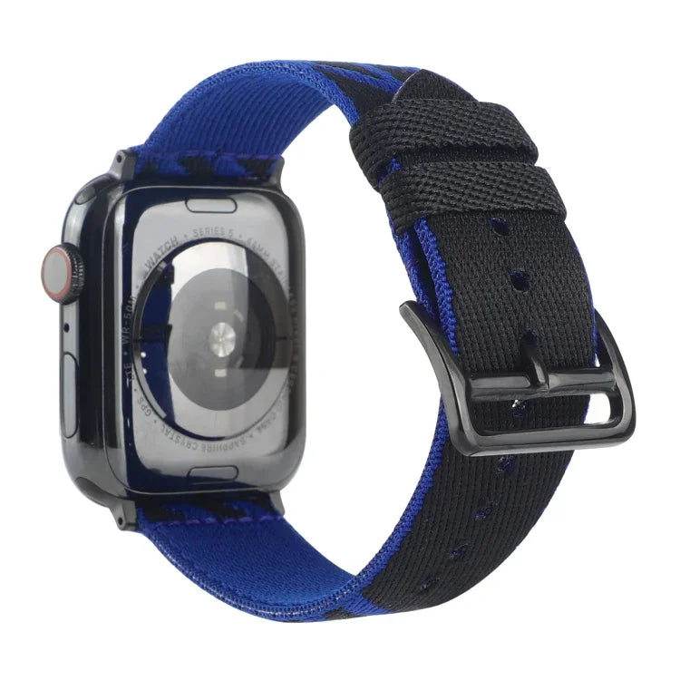 나일론 싱글 루프 교체 스트랩 시계줄, Apple Watch 시리즈 7 41mm / 6 & SE & 5 & 4 40mm / 3 & 2 & 1 38mm, 7 45mm / 6 & SE & 5 & 4 44mm / 3 & 2 & 1 42mm용