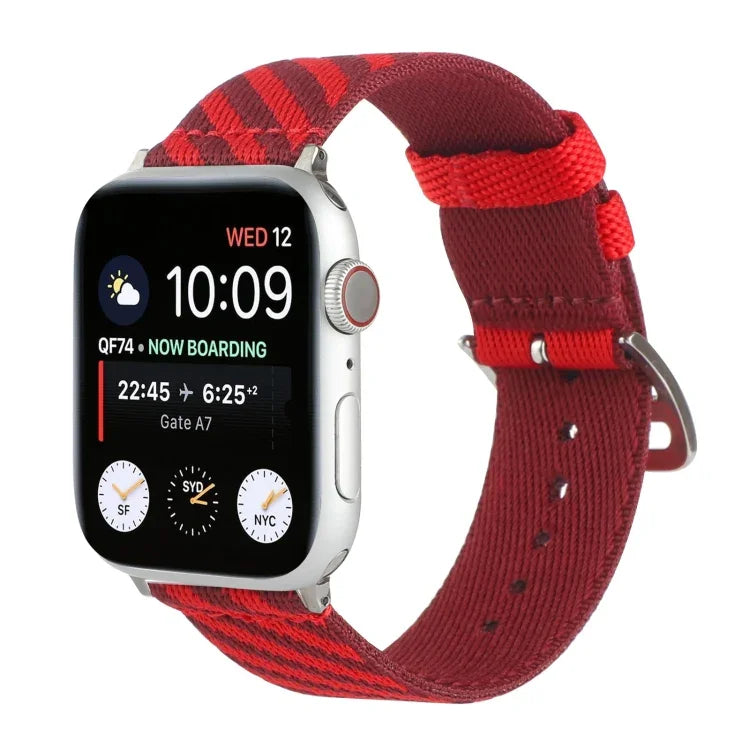 나일론 싱글 루프 교체 스트랩 시계줄, Apple Watch 시리즈 7 41mm / 6 & SE & 5 & 4 40mm / 3 & 2 & 1 38mm, 7 45mm / 6 & SE & 5 & 4 44mm / 3 & 2 & 1 42mm용
