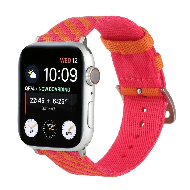 나일론 싱글 루프 교체 스트랩 시계줄, Apple Watch 시리즈 7 41mm / 6 & SE & 5 & 4 40mm / 3 & 2 & 1 38mm, 7 45mm / 6 & SE & 5 & 4 44mm / 3 & 2 & 1 42mm용