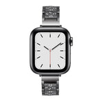 14mm 3구 다이아몬드 알루미늄 합금 교체 스트랩 시계줄, Apple Watch 시리즈 7 41mm / 6 & SE & 5 & 4 40mm / 3 & 2 & 1 38mm, 7 45mm / 6 & SE & 5 & 4 44mm / 3 & 2 & 1 42mm용