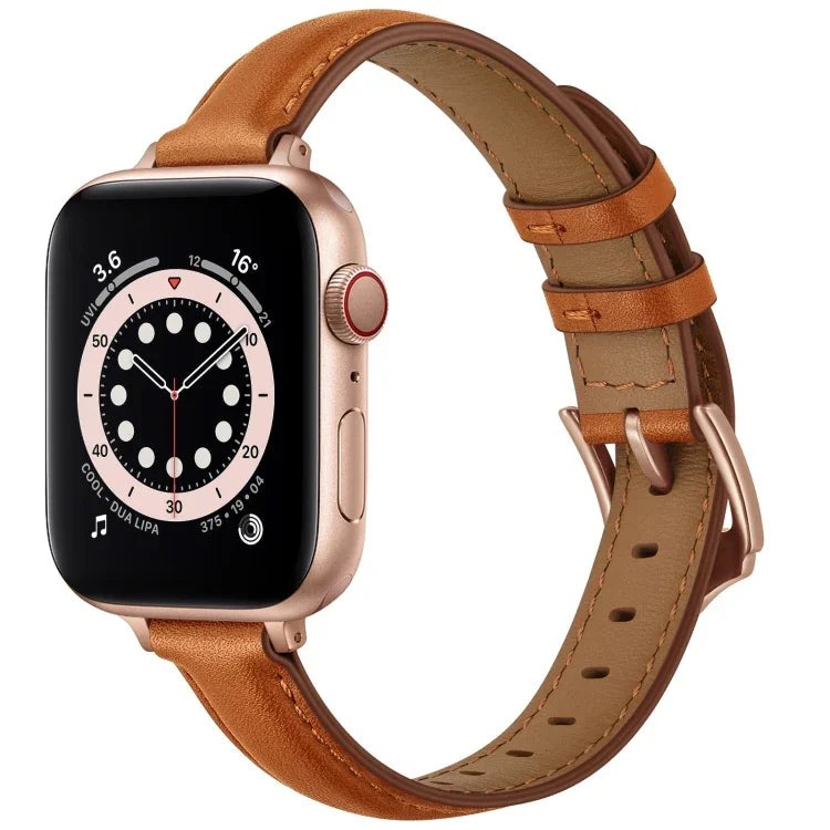 비즈니스 스타일 가죽 교체 스트랩 시계줄, Apple Watch 시리즈 7 41mm / 6 & SE & 5 & 4 40mm / 3 & 2 & 1 38mm, 7 45mm / 6 & SE & 5 & 4 44mm / 3 & 2 & 1 42mm용