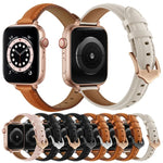 비즈니스 스타일 가죽 교체 스트랩 시계줄, Apple Watch 시리즈 7 41mm / 6 & SE & 5 & 4 40mm / 3 & 2 & 1 38mm, 7 45mm / 6 & SE & 5 & 4 44mm / 3 & 2 & 1 42mm용