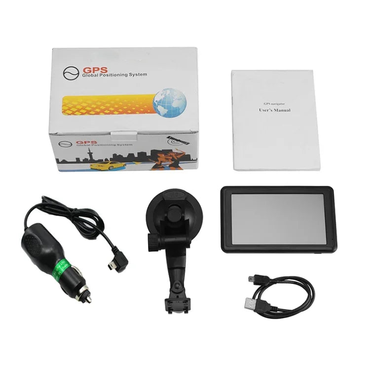 Q5 자동차 5인치 HD TFT 터치 스크린 GPS 내비게이터 TF 카드 / MP3 / FM 송신기 지원, 유럽 지도, 호주 지도, 북미 지도, 동남아시아 지도, 중동 지도, 남미 지도, 아프리카 지도