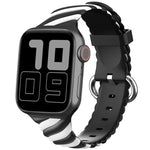 투톤 트위스트 실리콘 교체 스트랩 시계줄, Apple Watch 시리즈용, 7 41mm / 6 & SE & 5 & 4 40mm / 3 & 2 & 1 38mm, 7 45mm / 6 & SE & 5 & 4 44mm / 3 & 2 & 1 42mm