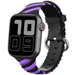 투톤 트위스트 실리콘 교체 스트랩 시계줄, Apple Watch 시리즈용, 7 41mm / 6 & SE & 5 & 4 40mm / 3 & 2 & 1 38mm, 7 45mm / 6 & SE & 5 & 4 44mm / 3 & 2 & 1 42mm