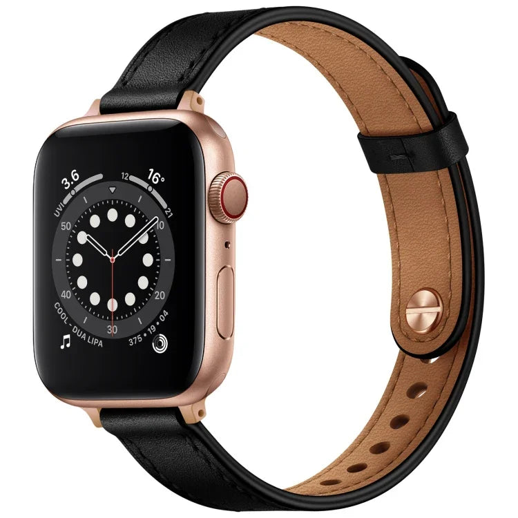 14mm 커플 스타일 가죽 교체 스트랩 시계줄, Apple Watch 시리즈용, 7 41mm / 6 & SE & 5 & 4 40mm / 3 & 2 & 1 38mm, 7 45mm / 6 & SE & 5 & 4 44mm / 3 & 2 & 1 42mm