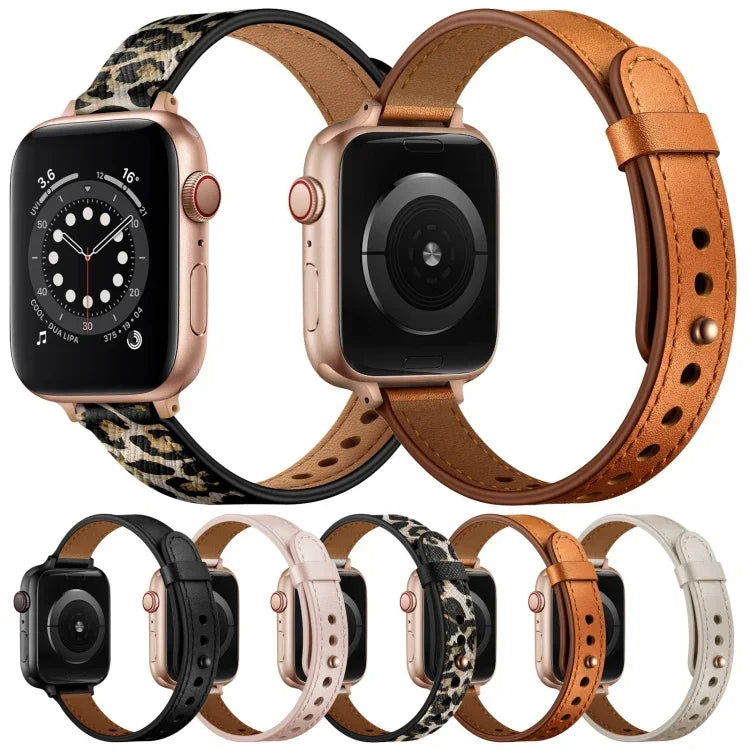 14mm 커플 스타일 가죽 교체 스트랩 시계줄, Apple Watch 시리즈용, 7 41mm / 6 & SE & 5 & 4 40mm / 3 & 2 & 1 38mm, 7 45mm / 6 & SE & 5 & 4 44mm / 3 & 2 & 1 42mm