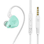 QKZ AK6-X 3.5mm 인이어 유선 서브우퍼 스포츠 이어폰 마이크 포함, 케이블 길이: 약 1.2m, 1개