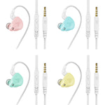 QKZ AK6-X 3.5mm 인이어 유선 서브우퍼 스포츠 이어폰 마이크 포함, 케이블 길이: 약 1.2m, 1개
