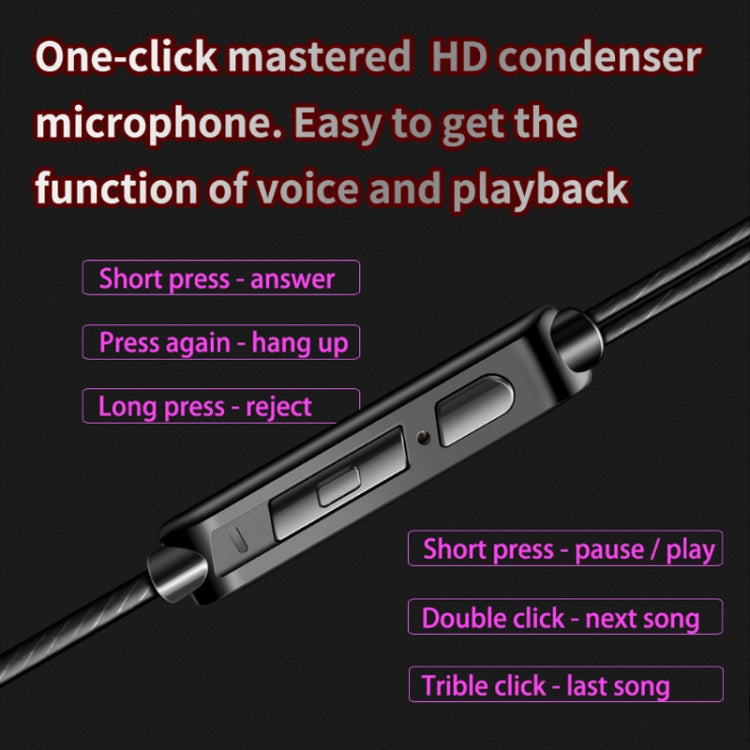 QKZ AK6-X 3.5mm 인이어 유선 서브우퍼 스포츠 이어폰 마이크 포함, 케이블 길이: 약 1.2m, 1개