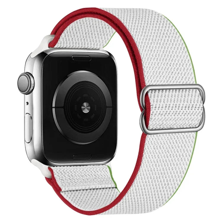 고탄력 나일론 교체 시계줄, Apple Watch 시리즈용, 7 41mm / 6 & SE & 5 & 4 40mm / 3 & 2 & 1 38mm, 7 45mm / 6 & SE & 5 & 4 44mm / 3 & 2 & 1 42mm