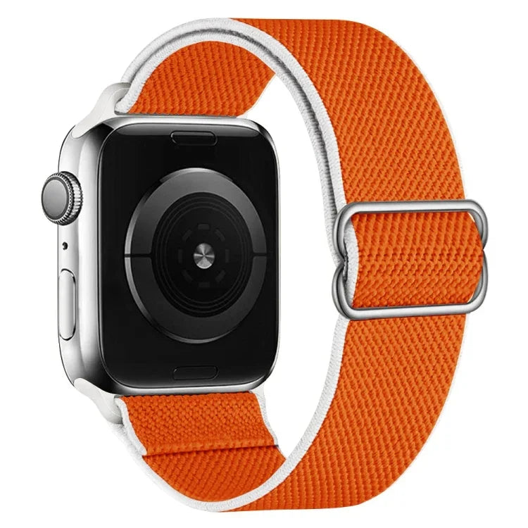 고탄력 나일론 교체 시계줄, Apple Watch 시리즈용, 7 41mm / 6 & SE & 5 & 4 40mm / 3 & 2 & 1 38mm, 7 45mm / 6 & SE & 5 & 4 44mm / 3 & 2 & 1 42mm