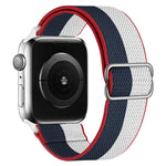 고탄력 나일론 교체 시계줄, Apple Watch 시리즈용, 7 41mm / 6 & SE & 5 & 4 40mm / 3 & 2 & 1 38mm, 7 45mm / 6 & SE & 5 & 4 44mm / 3 & 2 & 1 42mm