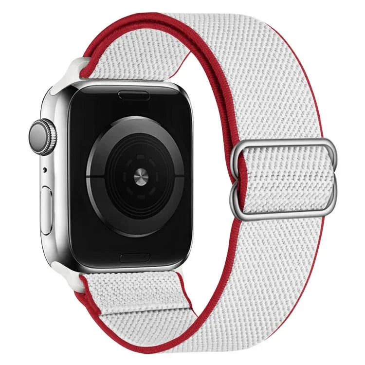 고탄력 나일론 교체 시계줄, Apple Watch 시리즈용, 7 41mm / 6 & SE & 5 & 4 40mm / 3 & 2 & 1 38mm, 7 45mm / 6 & SE & 5 & 4 44mm / 3 & 2 & 1 42mm