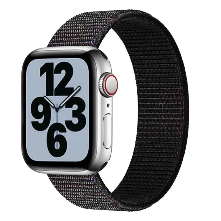 단일 랩 나일론 교체 시계줄, 사이즈: M 155mm, Apple Watch 시리즈 6 & SE & 5 & 4 44mm / 3 & 2 & 1 42mm용, M 155mm 44mm / 42mm