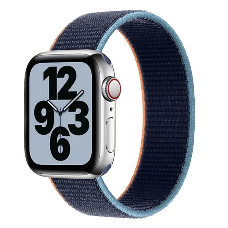 단일 랩 나일론 교체 시계줄, 사이즈: M 155mm, Apple Watch 시리즈 6 & SE & 5 & 4 44mm / 3 & 2 & 1 42mm용, M 155mm 44mm / 42mm