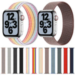 단일 랩 나일론 교체 시계줄, 사이즈: M 155mm, Apple Watch 시리즈 6 & SE & 5 & 4 44mm / 3 & 2 & 1 42mm용, M 155mm 44mm / 42mm