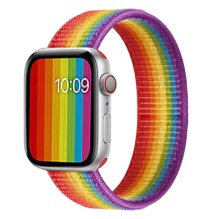 단일 랩 나일론 교체 시계줄, 사이즈: L 165mm, Apple Watch 시리즈 6 & SE & 5 & 4 44mm / 3 & 2 & 1 42mm용, L 165mm 44mm / 42mm
