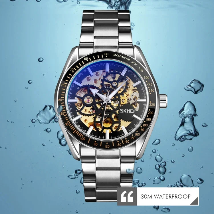 SKMEI 9194 Men Mechanical Gear Dial Automatic Mechanical Watch