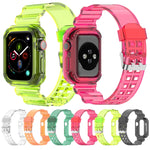 실리콘 일체형 교체 스트랩 시계줄, Apple Watch 시리즈 7 41mm / 6 & SE & 5 & 4 40mm / 3 & 2 & 1 38mm, 7 45mm / 6 & SE & 5 & 4 44mm / 3 & 2 & 1 42mm용