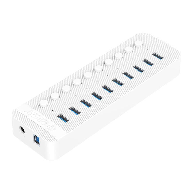 ORICO CT2U3-10AB-WH 10-in-1 플라스틱 스트라이프 멀티포트 USB 허브 개별 스위치 포함, CT2U3-10AB-BK AU 플러그, CT2U3-10AB-WH AU 플러그, CT2U3-10AB-BK UK 플러그, CT2U3-10AB-WH UK 플러그, CT2U3-10AB-BK EU 플러그, CT2U3-10AB-WH EU 플러그