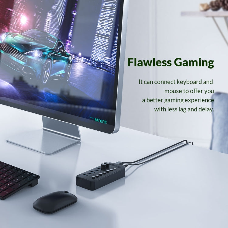 ORICO CT2U3-10AB-WH 10-in-1 플라스틱 스트라이프 멀티포트 USB 허브 개별 스위치 포함, CT2U3-10AB-BK AU 플러그, CT2U3-10AB-WH AU 플러그, CT2U3-10AB-BK UK 플러그, CT2U3-10AB-WH UK 플러그, CT2U3-10AB-BK EU 플러그, CT2U3-10AB-WH EU 플러그